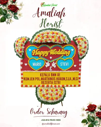Karangan Papan Bunga Pernikahan di Arab Melayu